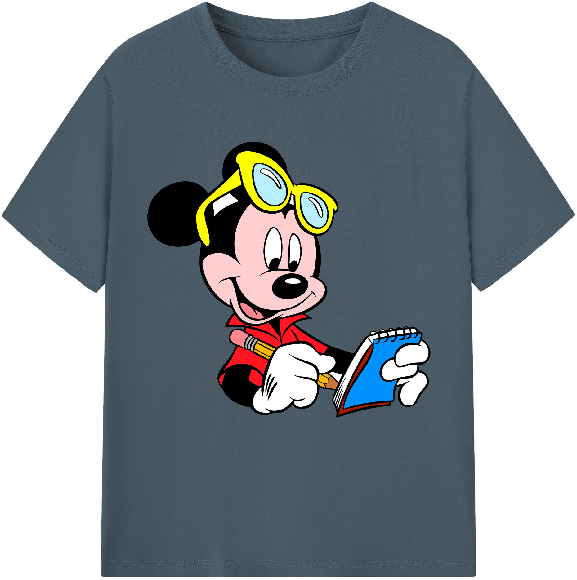 （画像用） ミッキーマウス Mickey Mouse 綿100％半袖Tシャツ（フロントプリント）